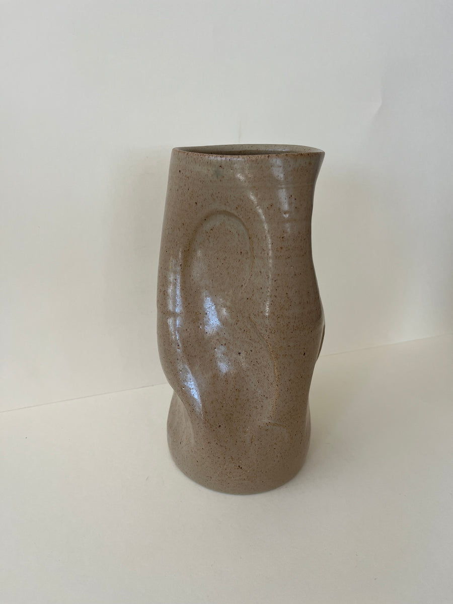 Tall Curvatious Vase in Biscuit