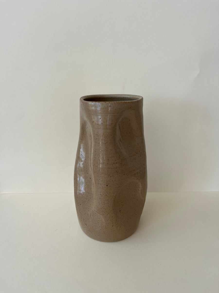 Tall Curvatious Vase in Biscuit
