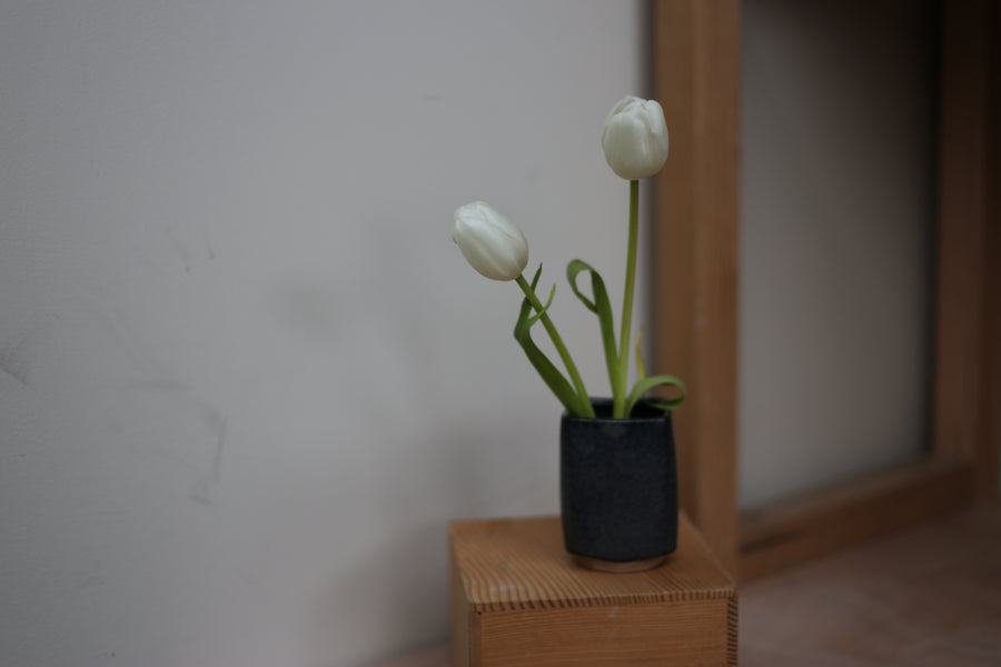 Square Ikebana Set in Blue Grey