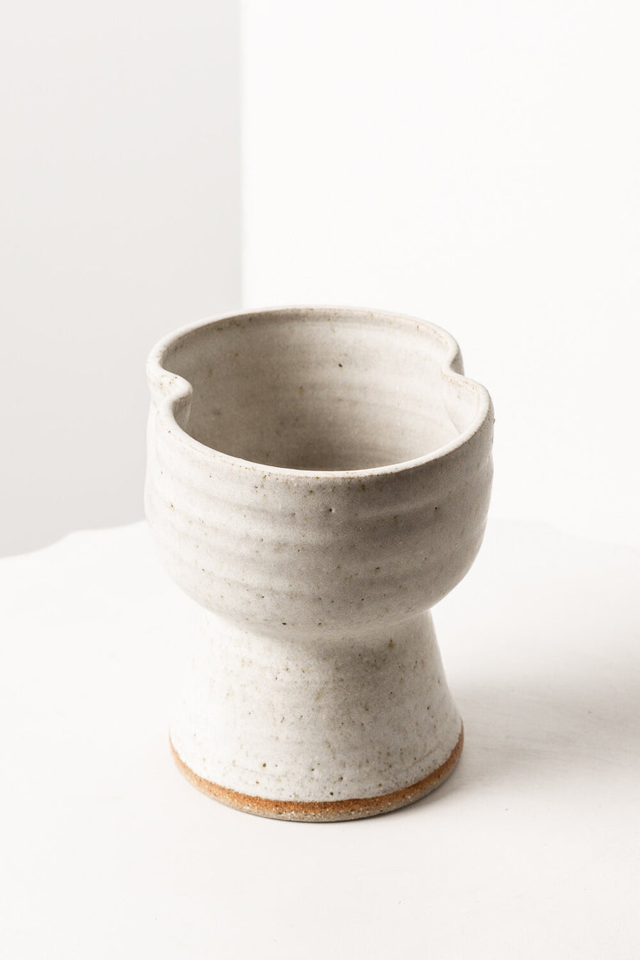 Chalice Vase in White Matte
