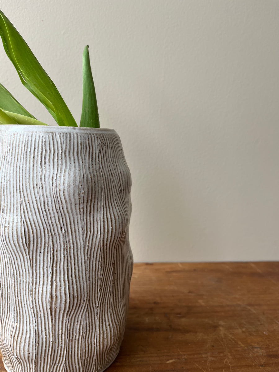 Mokuzai Vase with Bumped Surface