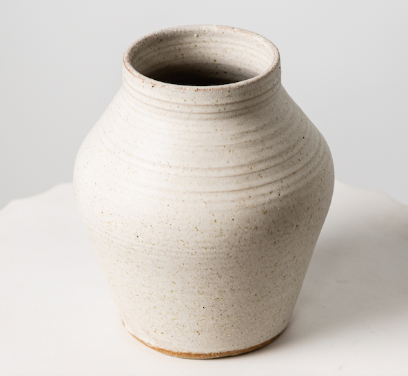 Shibo Vase in White Matte